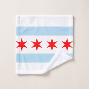 Drapeau de Chicago, Illinois linge