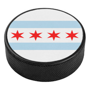 Drapeau de Chicago, rondelle de hockey Illinois