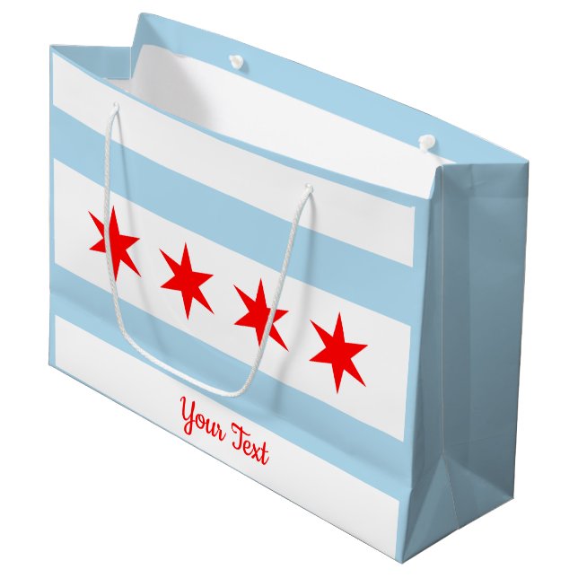 Drapeau de Chicago sac (Devant Angle)