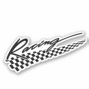 Drapeau de course Stickers de vinyle