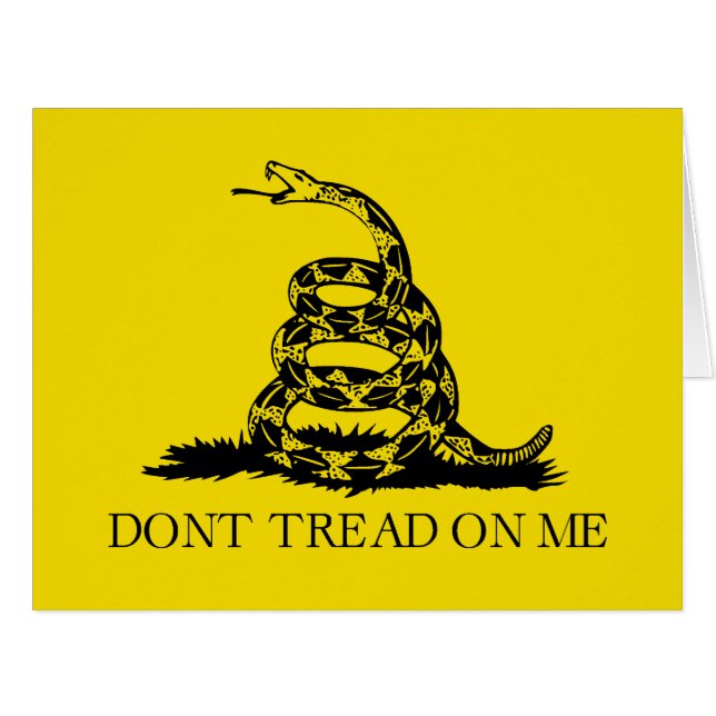 Drapeau de crotale de Gadsden : Guerre révolutionn (Devant horizontal)