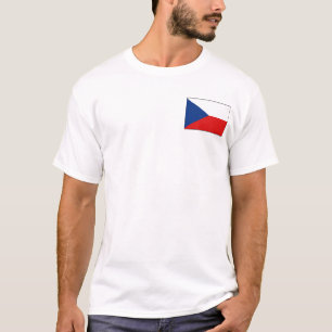 Drapeau de Czechia et T-shirt de carte