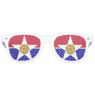 Drapeau de Dallas, Texas Retro Lunettes de soleil