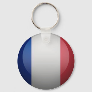 Drapeau de de la France Keychain