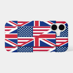 Drapeau de double citoyenneté américain et britann