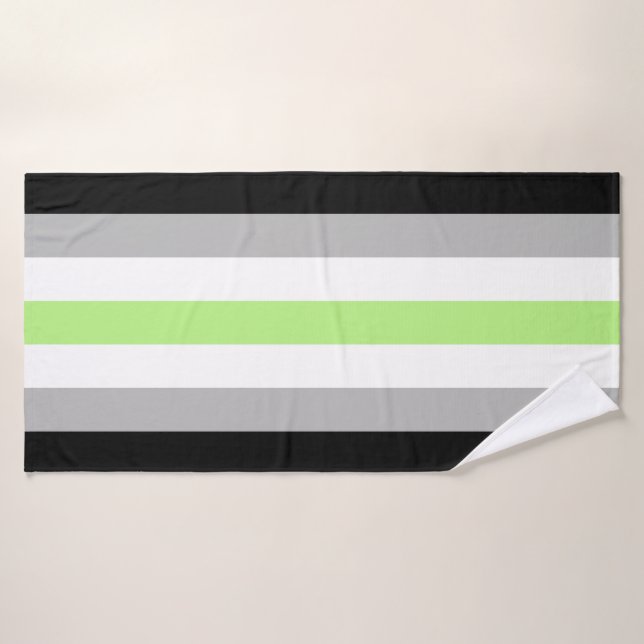 Drapeau de fierté agender (Serviette de bain)