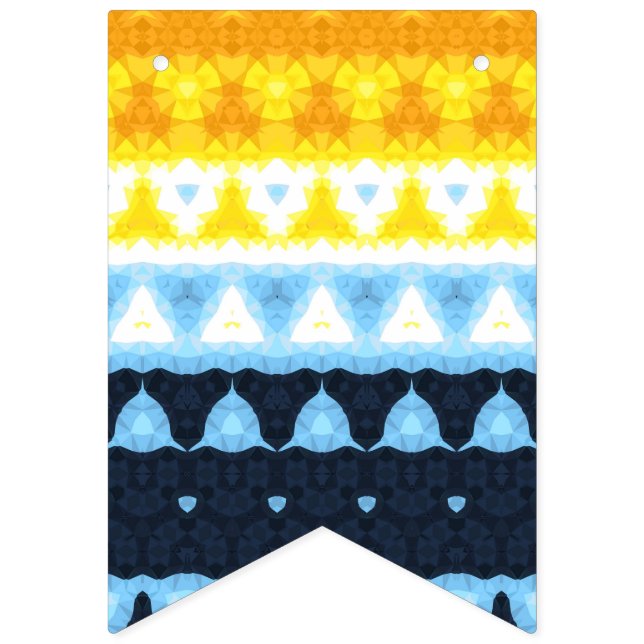 Drapeau de fierté BoHo Groovy Géométrique Abstrait (Premier drapeau)
