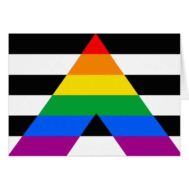 Drapeau de fierté d'allié (Devant horizontal)