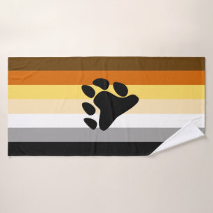 Drapeau de fierté de l'ours avec patte