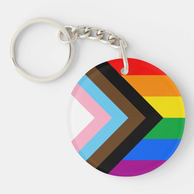 Drapeau de fierté de progrès LGBTQ+ (Devant)