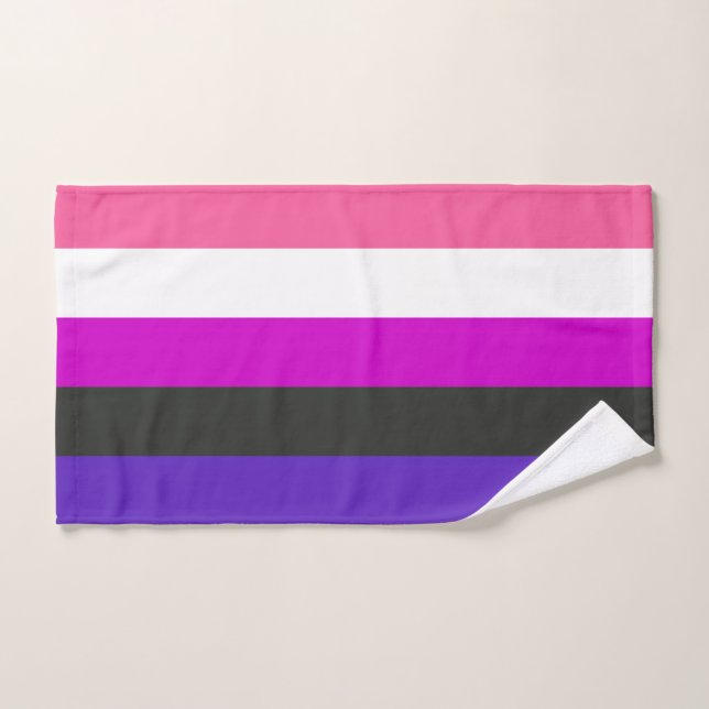 Drapeau de fierté genderfluid (Serviette à main)