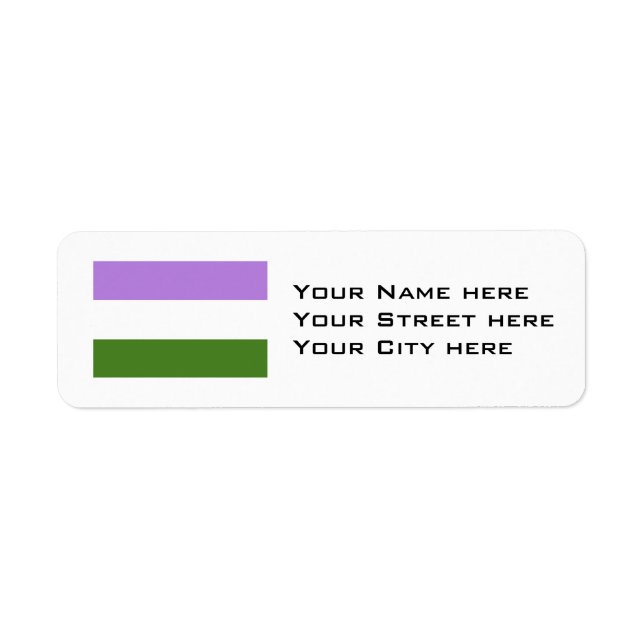 Drapeau de fierté genderqueer (Devant)