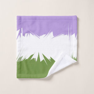 Drapeau de fierté Genderqueer abstrait ZigZag épic