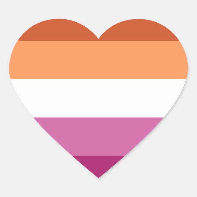 Drapeau de fierté lesbienne couleurs Sticker de co (Devant)