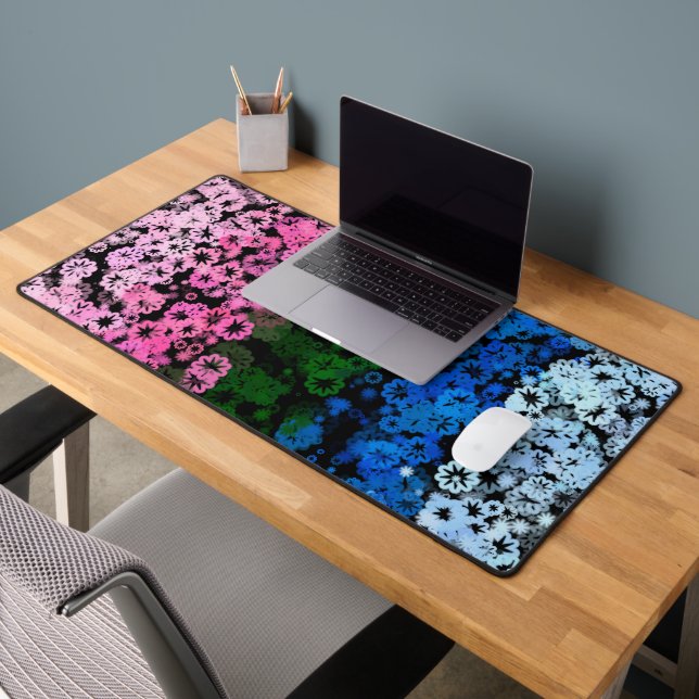 Drapeau de fierté Omniromantique Fleuris Mignon Ré (Bureau 2)