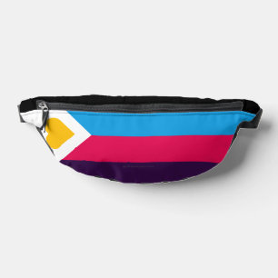 Drapeau de fierté polyamoureuse tricolore de Slipp