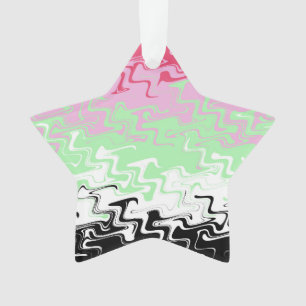 Drapeau de fierté récipromantique abstrait ondulé
