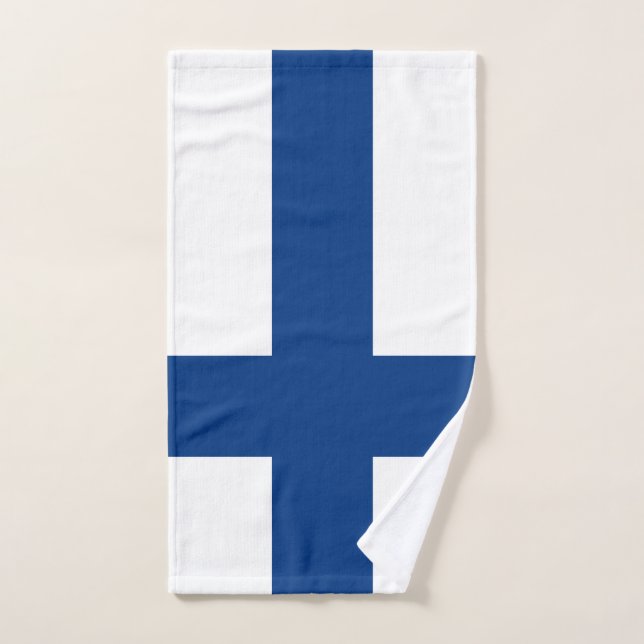 Drapeau de Finlande (Serviette à main)