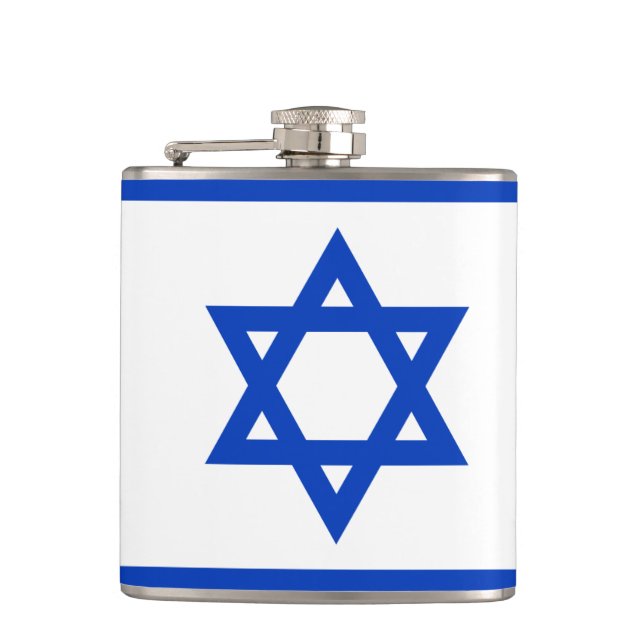 Drapeau de flacon enveloppé par vinyle de l'Israël (Devant)