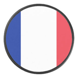 Drapeau de France Hockey Puck
