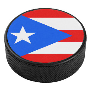 Drapeau de galet d'hockey de Porto Rico