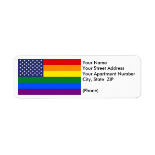 "DRAPEAU DE GAY PRIDE" PERSONNALISABLE