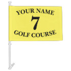 Drapeau de golf jaune personnalisé