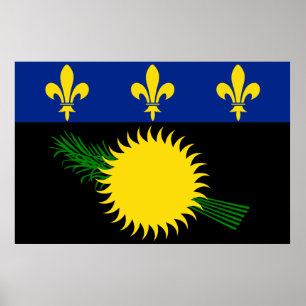Drapeau de Guadeloupe Poster