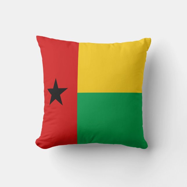 Drapeau de Guinée-Bissau x Coussin du drapeau (Recto)