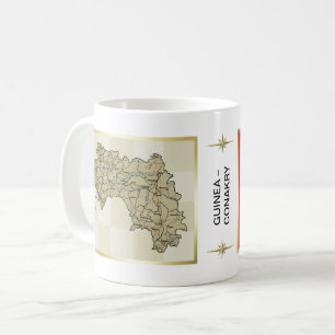 Drapeau de Guinée-Conakry + Tasse de carte