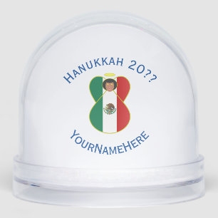 Drapeau de Hanukkah de l'ange mexicain personnalis