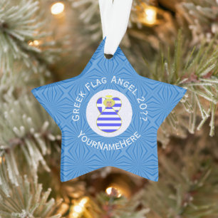 Drapeau de Hanukkah personnalisé de l'ange blond g