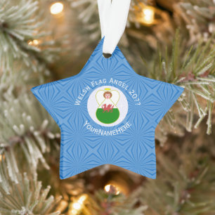Drapeau de Hanukkah Welsh Angel Personnalisé