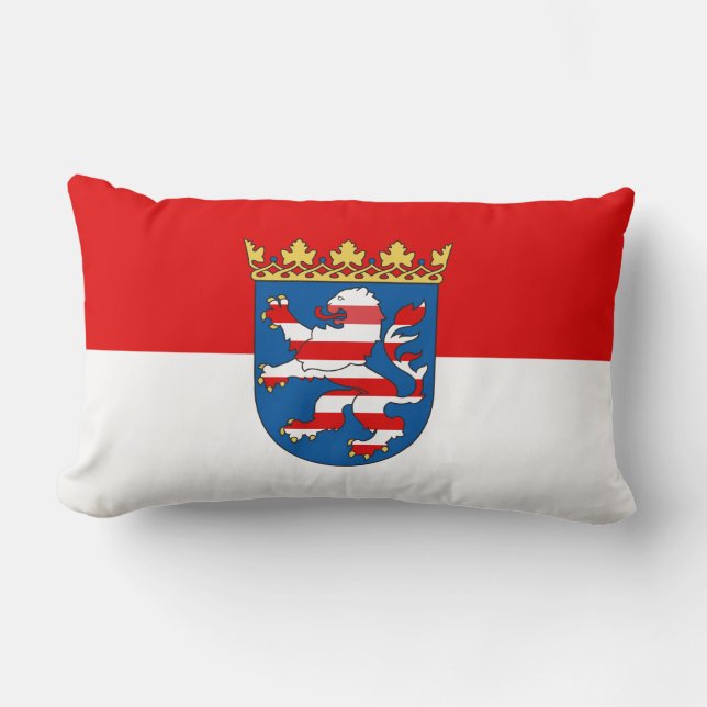 Drapeau de Hesse Lumbar Coussin (Recto)