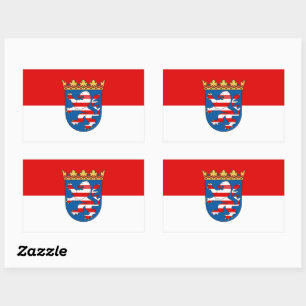 Drapeau de Hesse Sticker rectangulaire