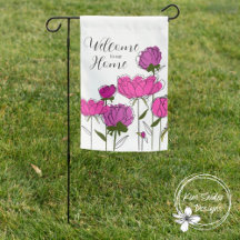 "Bienvenue à notre maison" Pies roses