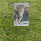 Drapeau de jardin du chien d'accueil Greyhound
