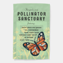 Papillon monarque du sanctuaire de pollinisateurs