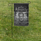 Drapeau de jardin pour photo de tombe mémorial