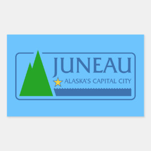 Drapeau de Juneau, Alaska Sticker rectangulaire