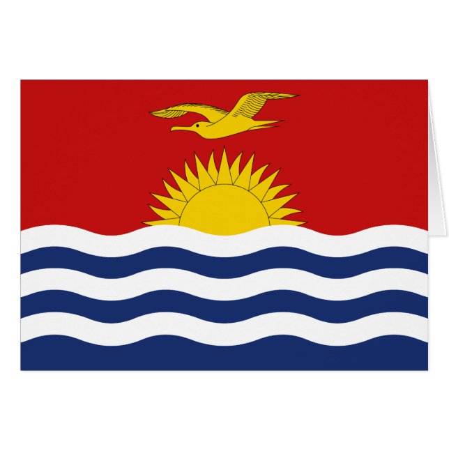 Drapeau de Kiribati (Devant horizontal)