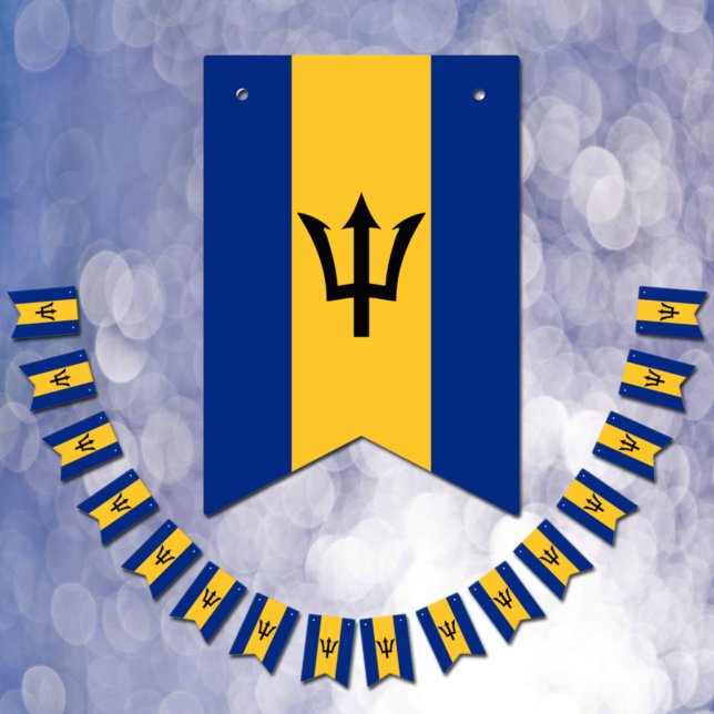 Drapeau de la Barbade & Parti Bannières de la Barb (Créateur téléchargé)