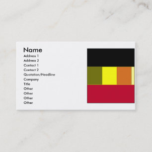 Drapeau De La Belgique Carte de visite À Rayures