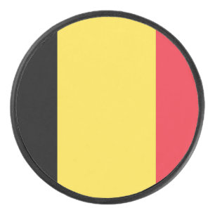 Drapeau de la Belgique Hockey Puck