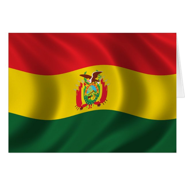 Drapeau de la Bolivie (Devant horizontal)