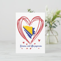 Drapeau de la Bosnie-Herzégovine sur la carte du p