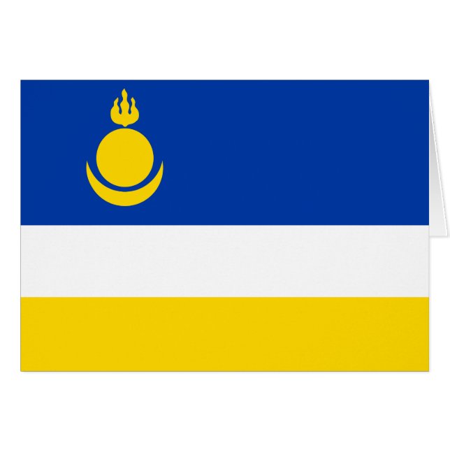 Drapeau de la Buryatia patriotique (Devant horizontal)