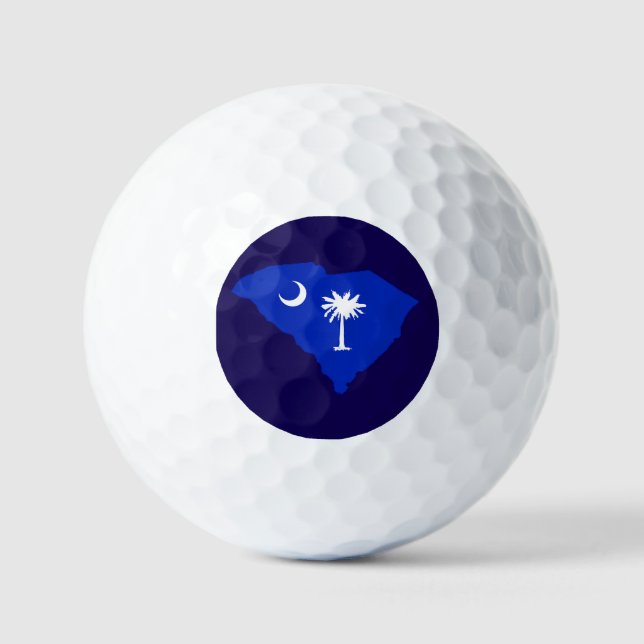 Drapeau de la Caroline du Sud balles de golf (Recto)