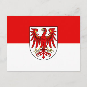 Drapeau de la carte postale du Brandebourg