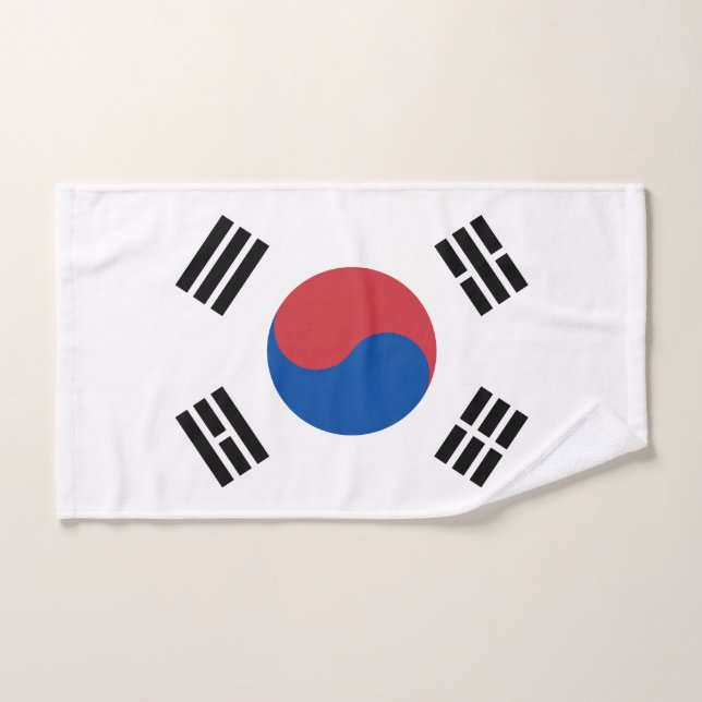 Drapeau de la Corée du Sud (Serviette à main)